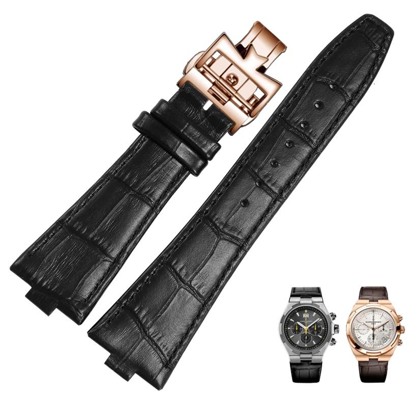 25*8 мм натуральная кожа мужской ремешок для часов Vacheron Constantin OVERSEAS Series — фото 22