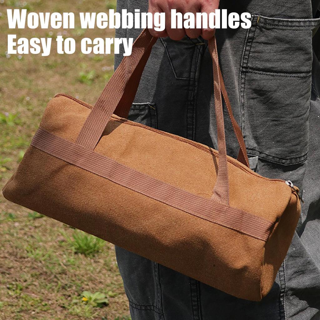 Campsite Tent Peg Bag Outdoor Tool Kit Lightweight Tent Peg Ground Nail Holder Bag Sundries Bag Set For Repair Tool Storage Bag