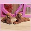 Resin Puppy Decor Figurines For Office Desk Or Gift Giving