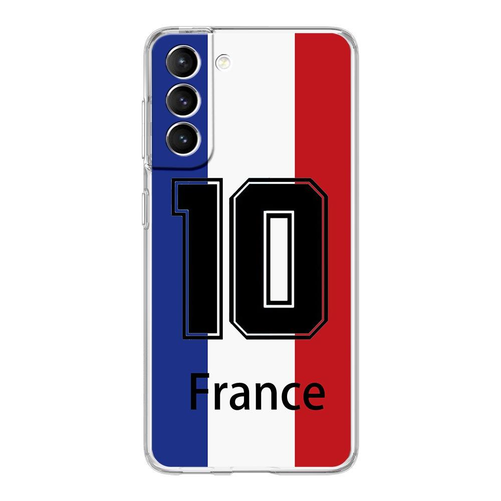 

Чехол для телефона с флагом Франции, футболом и Парижем для Samsung Galaxy S22 5G S20 Ultra S21 FE 5G S10E S9 S8 S10 Plus Note 20 10, прозрачный чехол Note 10 Plus