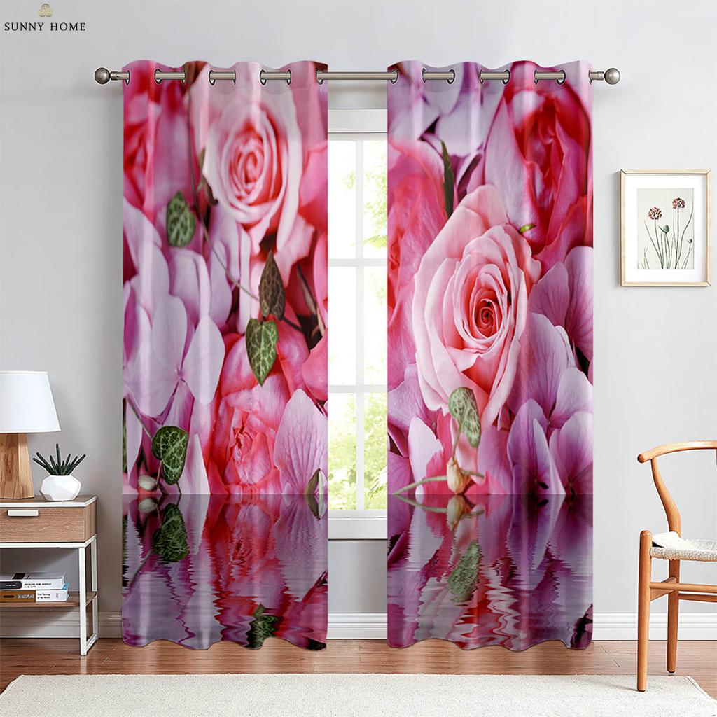 Klasikinė aliejinė tapyba 3D spausdinimo užuolaida Studija Svetainė Miegamasis Dekoratyvinė užuolaida Poliesterio pluoštas 2 vnt.