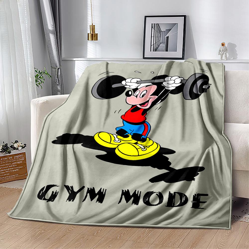 Mickey Mouse Castle Fantasy Blanket Soft & Cozy Perfect for Bed Sofa Seaside All-Season Use Digital Print Ideal Gift for Friends Family Couples Picnic
