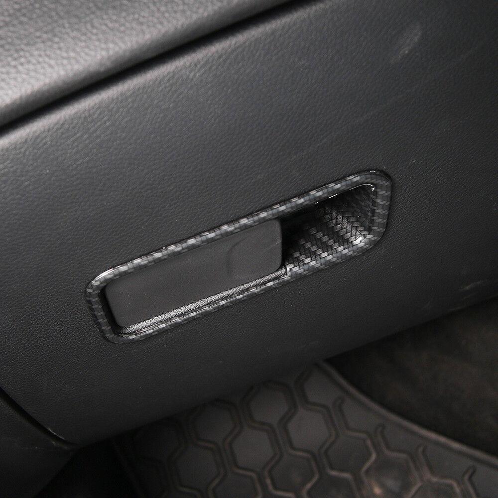 Co-pilot Storage Box Handle Bowl Cover Trim For Jeep Compass 2017+ Carbon Fiber
