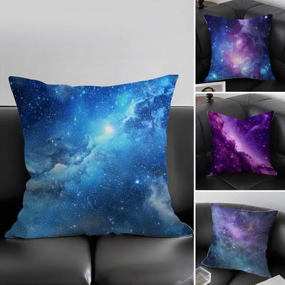 Starry Sky Fashion Cushion Cover Pillowcase Ultra Soft Skin Friendly Fabric Cloud Like Comfort & Concealed Zipper