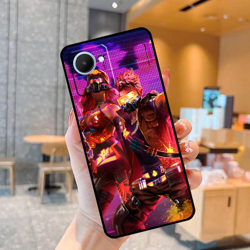 Free Fire Game Case For Realme C55 C33 C31 C35 C30 C11 C15 C25s C21Y GT Neo 5 3T 2T 8 9 10 11 Pro Plus