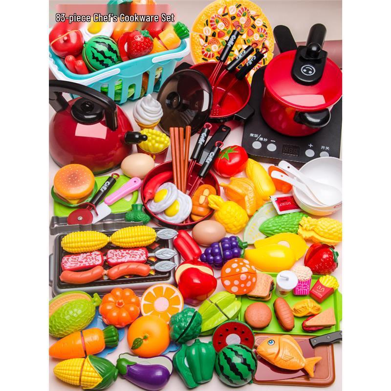 Children's Pretend Play Dollhouse Kitchen Set for Boys & Girls - Kindergarten Play Area Arrangement