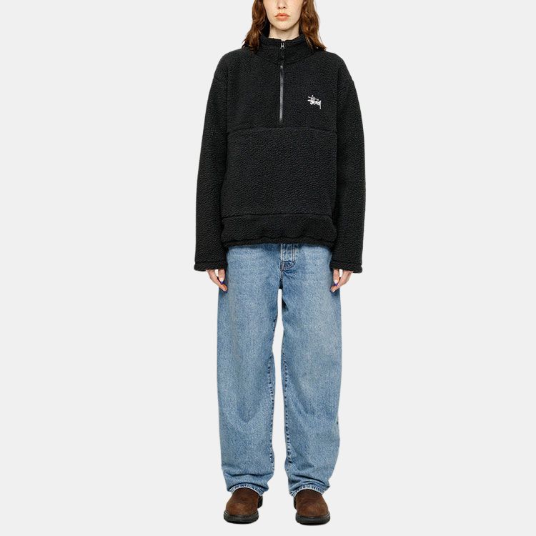 Stussy SS24 POLAR FLEECE HALF ZIP MOCK NECK 118542