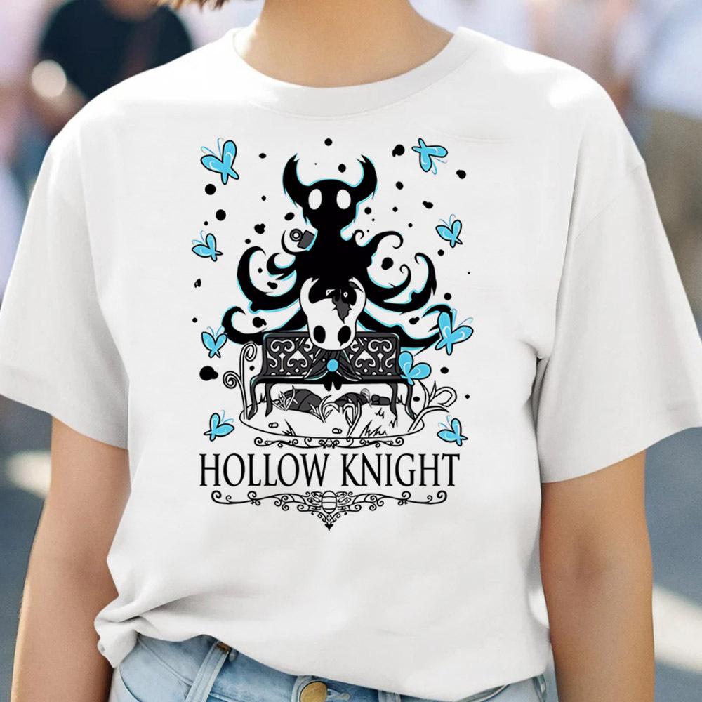 Hollow Knight Silksong Pattern Print TShirt HipHop Retro Anime Womens Clothing Comfortable Breathable and Soft Cotton