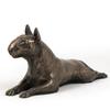 Bull Terrier, Bully IV - Dog Figurine, Statue On White Marble, Trophy for Art-Dog Dog Show Exhibition