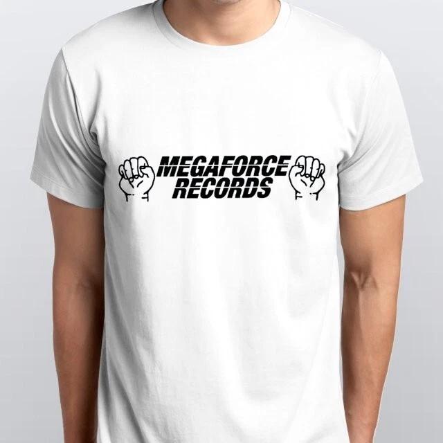 MEGAFORCE RECORDS New  T-SHIRT sizes S M L XL XXL colours Black, White XL