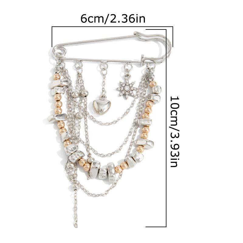 1PC Brooch Accessory Daily Wear Pants Chain Gift Accessory Multi-Functional Pin Fashionable Multiple Options Available