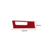 Red Carbon Fiber Interior Headlight Control Cover Trim For Hyundai Elantra