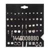 30-Pair Non-Repeating Korean & Western Style High-Quality Earrings Set for Women