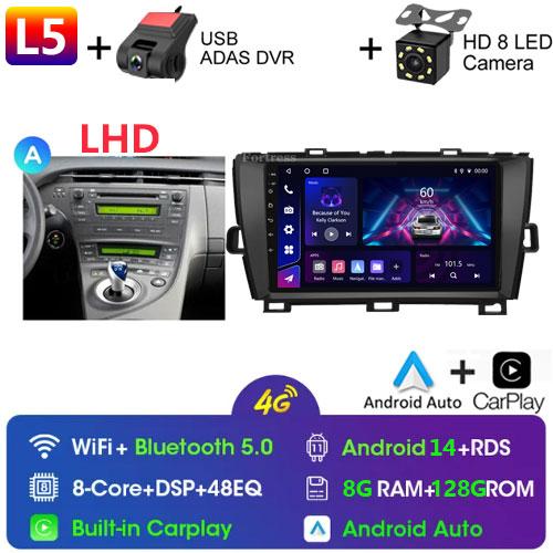 DSP 8G+128G Android 14 For Toyota Prius XW30 2009-2015 car radio multimedia video player GPS navigation stereo CarPlay