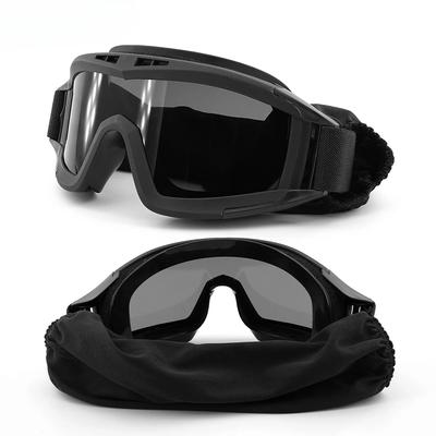 High Impact Resistant Goggles Durable Tactical Protective Goggles with 2.5 Mm Thick Protective Lens