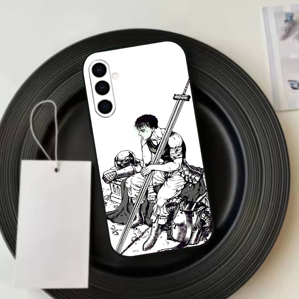 Berserk Guts Hot Anime Phone Case Black Silicone Soft For Samsung Galaxy A73,A72,A71,A70,A53,A52,A51
