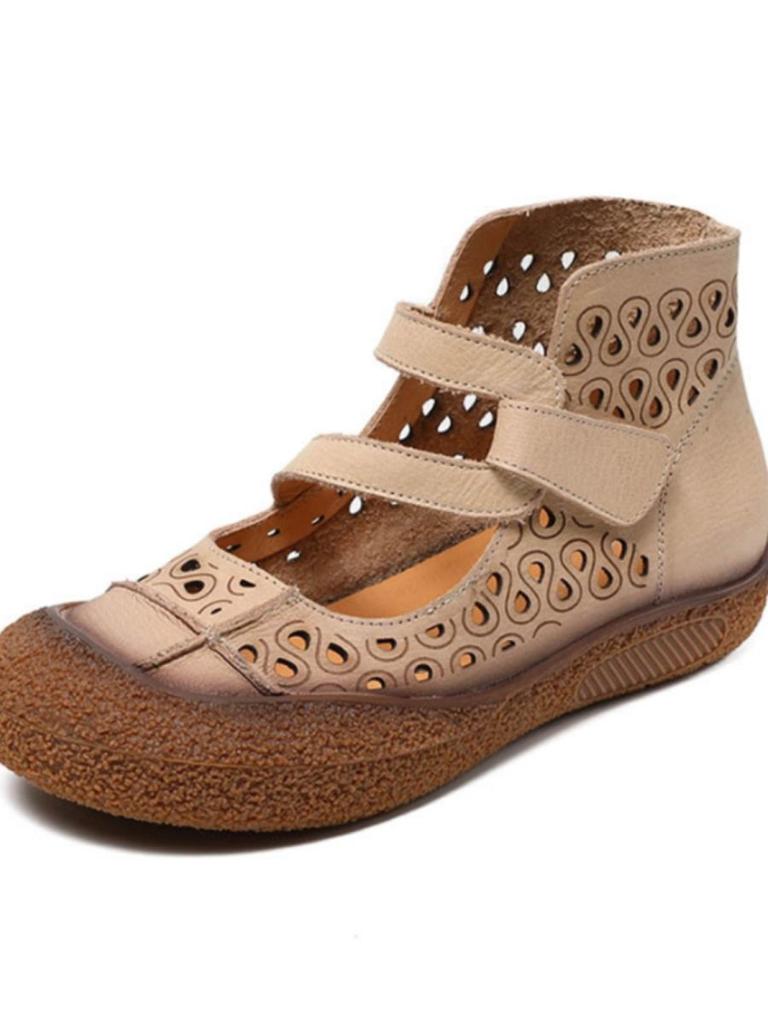 2025 summer and autumn retro casual soft-soled mother sandals hole hole women's shoes foreign style versatile trend sense foreign style versatile