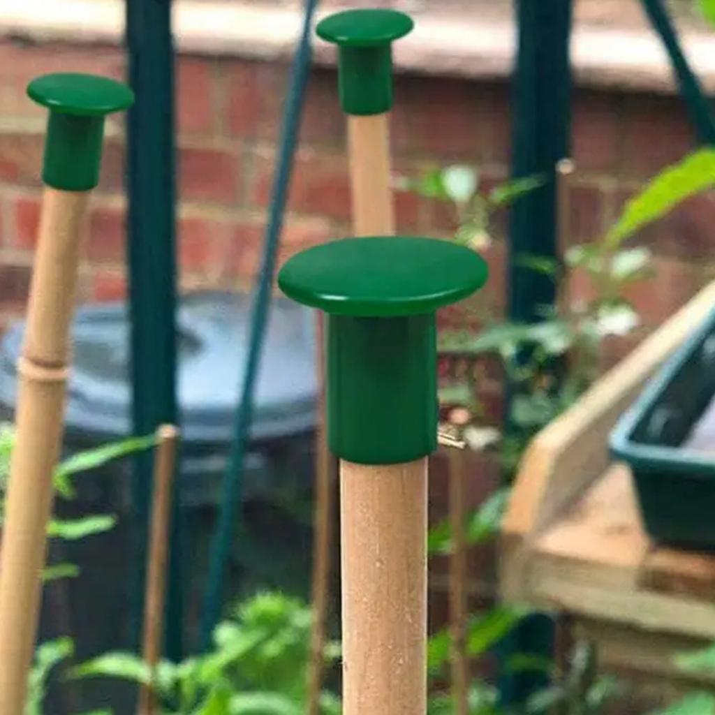 5 stuks tuinplantensteunen van rotan en bamboe voor in de tuin, op de boerderij of thuis