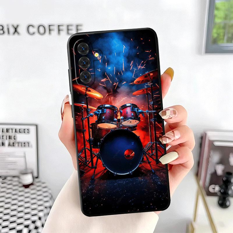 

Drum Set Rock Music Soft Phone Case for Samsung A17 A37 A57 A16 A26 A36 A56 A15 A25 A35 A55 A14 A24 A34 A54 A13 A23 A33 A53 A52 Samsung A34