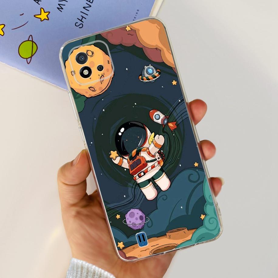 For Cover Realme C11 2021 Case Fashion Marble Love Heart Silicone Soft TPU Phone Back Cover For Realme C11 RMX2185 C20 C20A Capa