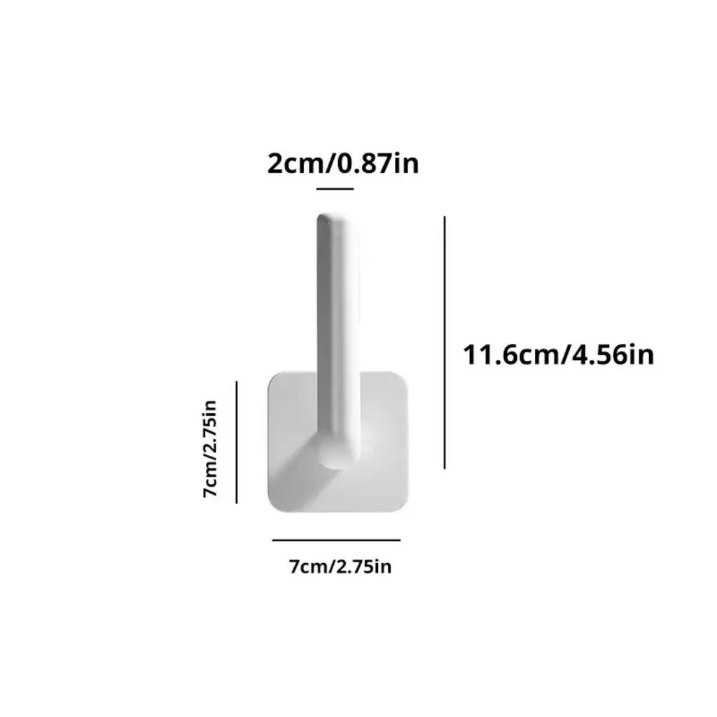 Traceless White Kitchen Pot Cover Cup Rack Holder Shelf Shelves - 2PCS Hole Free Hook Kitchen Rack
