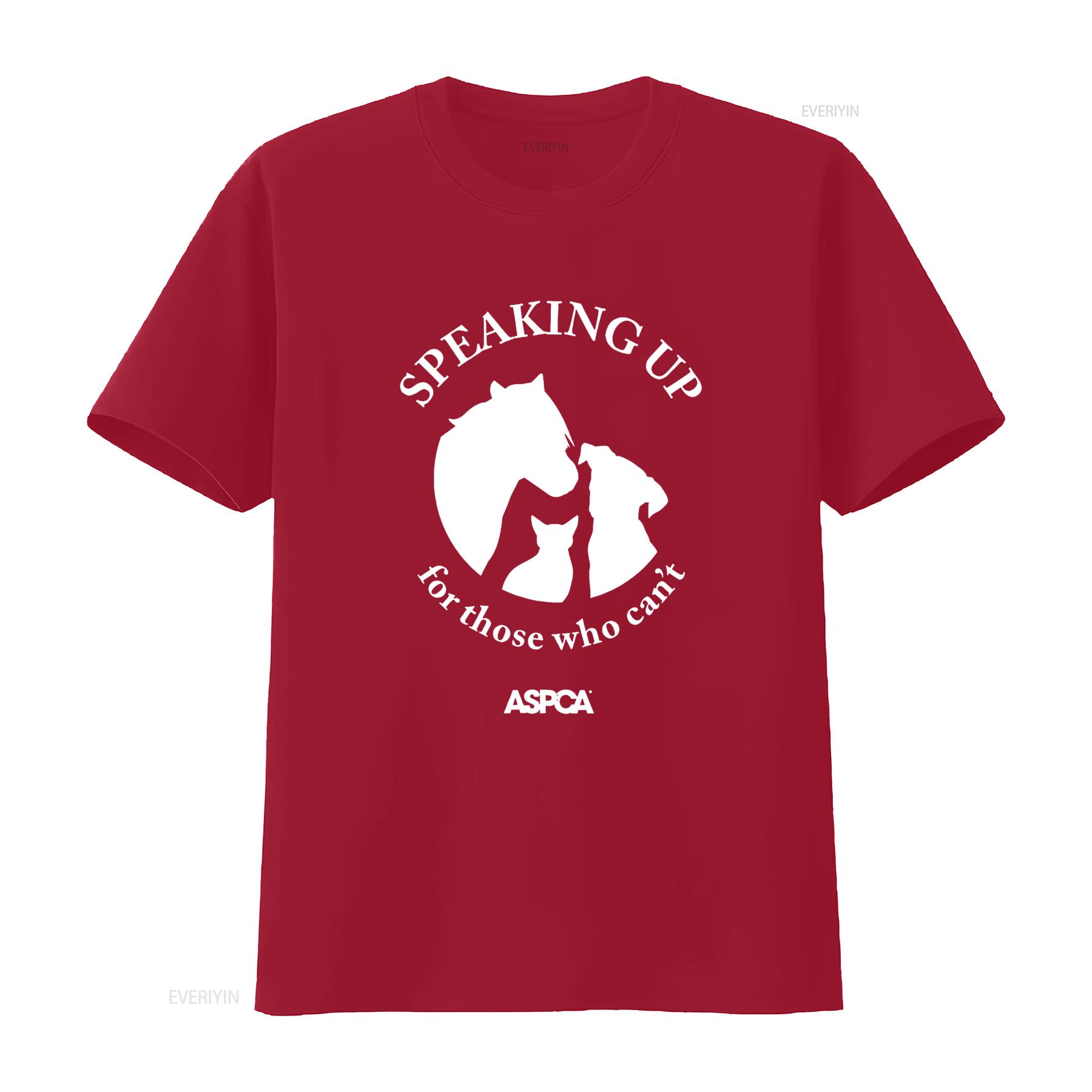 ASPCA Speaking Up for Those Who Can t Tri Animal Shirt vintage Washed Unisex Stretched fashion Slightly homme S