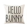 American Easter Pillow Linen Printed Pillow Hand-painted Rabbit Dwarf Pillow Cover Home Supplies