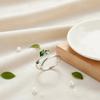 Adjustable Leaf Opening Ring Irregular Women's Ring Fashion Enamel Leaf Ring  Daily Wear