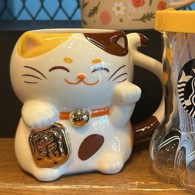 Starbucks Asien Glückskatze 2026 Keramiktasse 15 oz