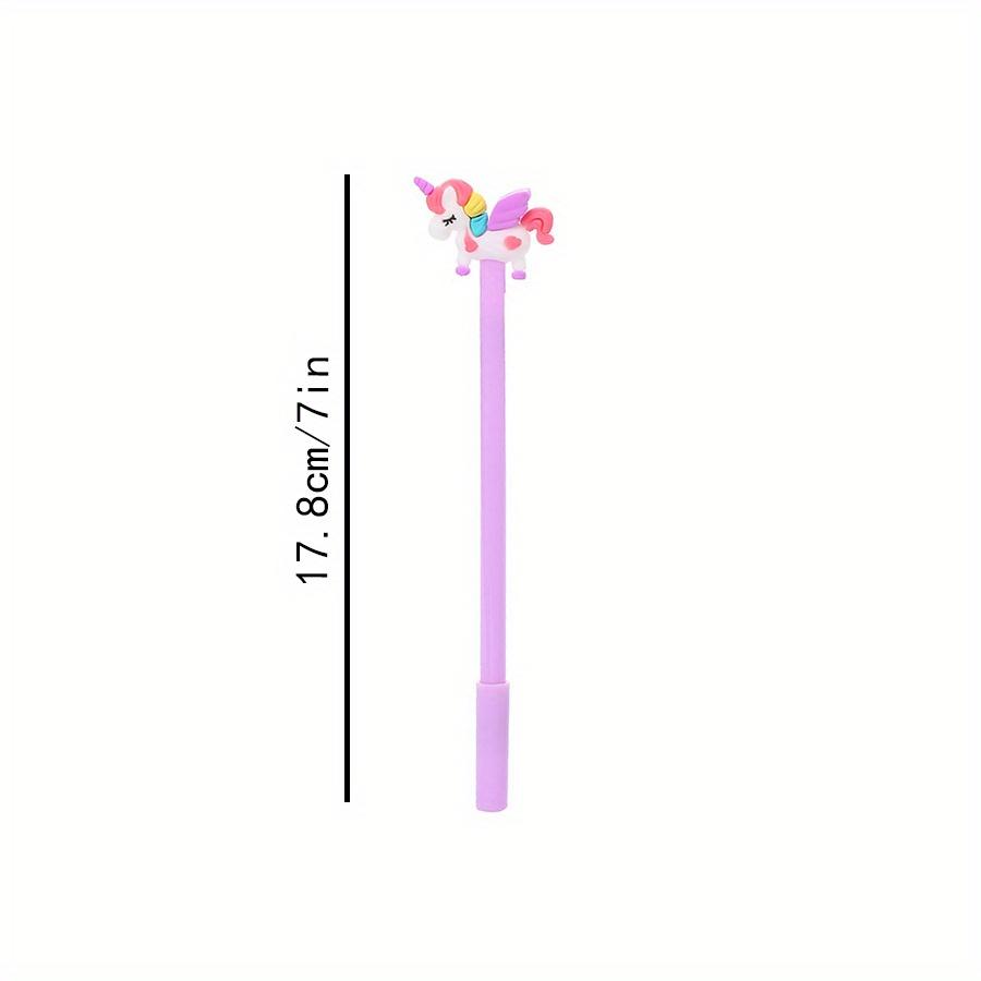 Back To School Season 10pcs 0.5mm Cartoon Unicorn Neutral Pen Creative Study Stationery Exam Black Water-based Pen Cute