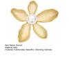 Yousheng Five Petal Flower Brooch Fashionable Vintage Beautiful Charming Delicate Elegant Brooch Women Accessories