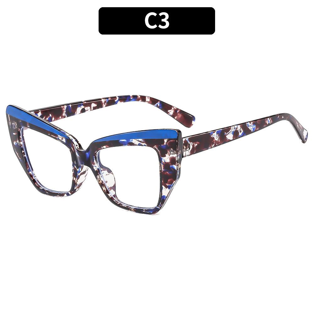Brand Design Fashion Cat Eye Oversized Frame Photochromism Prescription Reading Glasses Women Anti Blue Light Hyperopia Eyewear