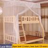 Child & Mother Integrated Bunk Bed with Double Layer Encrypted Mosquito Net and Thickened Support