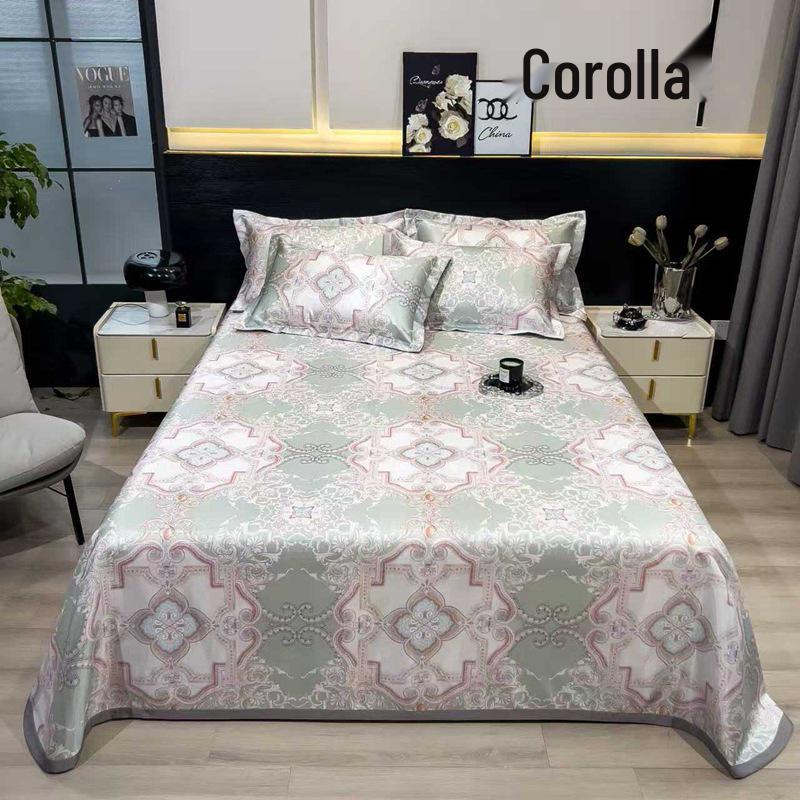 Ice Silk Summer Cool Mat Set: Foldable & Washable Three-Piece for Dormitory Single Beds