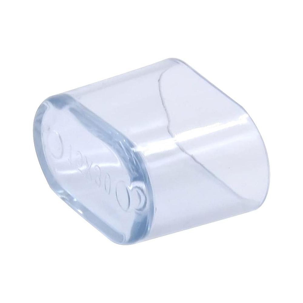 4Pcs Clear Silicone Oval Chair Leg Covers - Furnitures Feets Protectors, Oval Chair Leg Caps