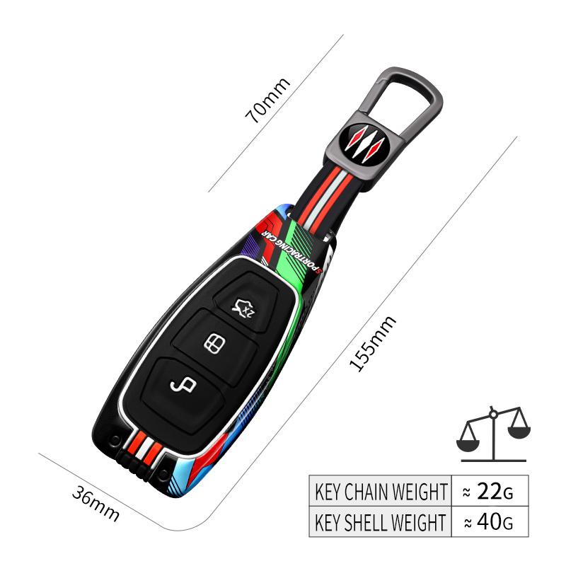 Styling Mouldings Metal Car Remote Key Case Cover Shell Fob for Ford Focus 3 4 ST Fiesta Fusion Kuga Ecosport Mondeo MK3 MK4 Pro