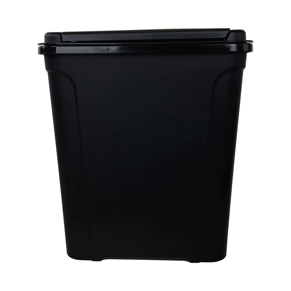 7.6 Gallon Touch Top Trash Can Durable Plastic Wastebasket Indoor Use Easy Clean Garbage Bin Office Bedroom Dorm Room
