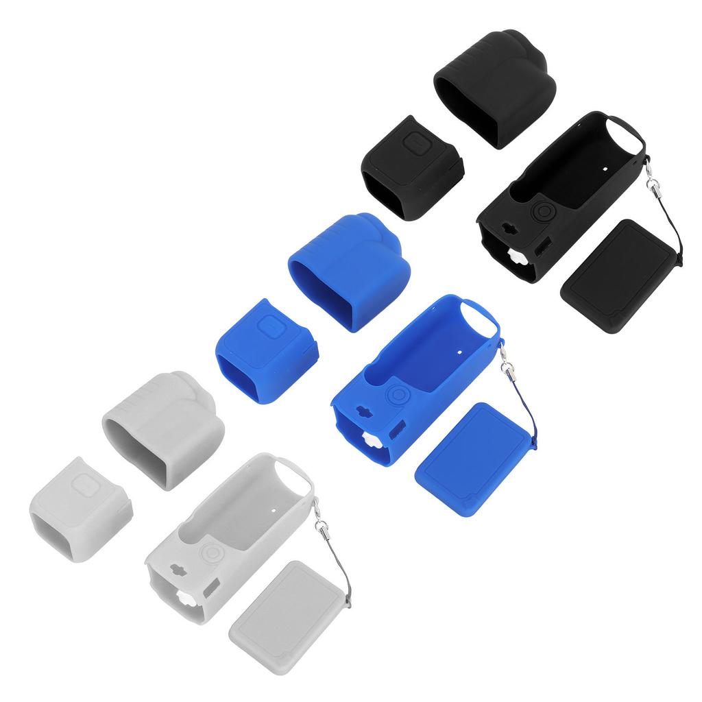 4 In 1 Protective Case Cover for  Pocket 3 Silicone Screen Lens Protector Sleeve Action Camera A