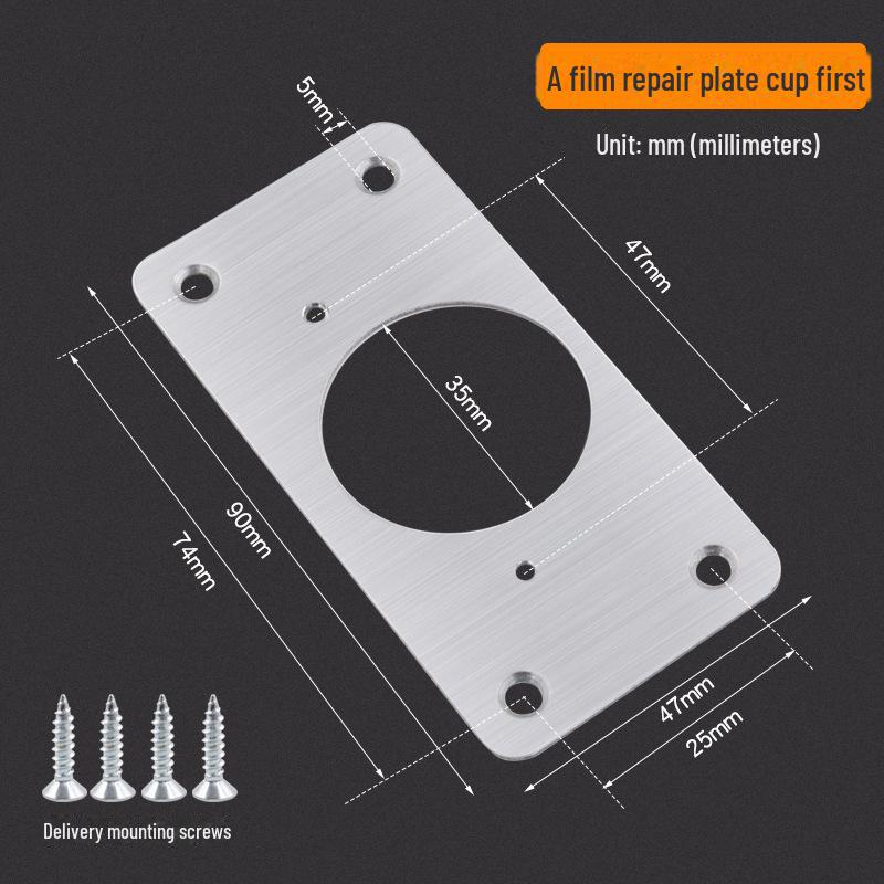 

Ремонтная пластина для дверных петель шкафа из нержавеющей стали для поврежденных отверстий