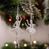Clear Simulation Acrylic Christmas Pendants Acrylic Transparent Tree Hangings  Holiday Season