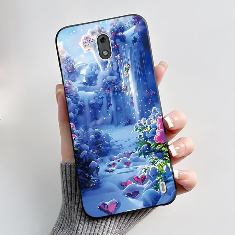 Casing For Nokia 2 2.1 2.2 3 3.1 Case Aesthetic Fashion Cute Cat Shockproof Back Cover Black Slim Soft TPU Silicone Phone Case