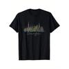 Men's Shanghai China Night Skyline T Shirt Black with Illuminated Oriental Tower Pudong Design Stretch Fabric Relaxed Fit Crew Neck All Season Casual