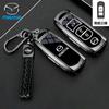 Leather 2 3 Buttons TPU Key Holder For Mazda 2 3 5 6 CX7 CX9 RX8 MX5 MPV Demio Car Key Cover Case Remote Shell Fob Bag Protector JYE3