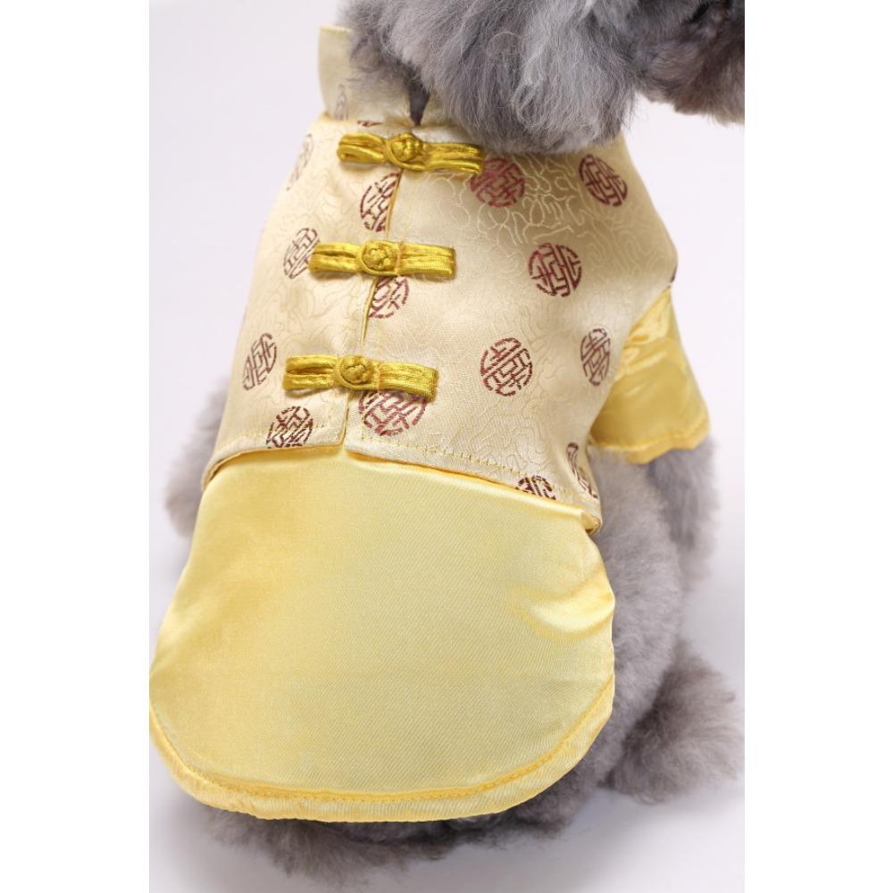 Tang suit pet clothes new Chinese groom wedding clothes cat dog universal wedding festive pet clothes