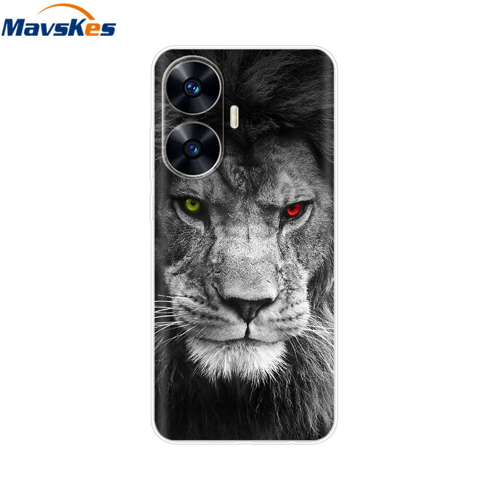 For Realme C55 4G Case C 55 Transparent TPU Soft Silicone Cover For OPPO Realme C55 RealmeC55 6.72 Inch Back Cases Phone Bumper