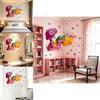 Girl Flower Pink Wall Decal For Home Interior Stylish And Sophisticated