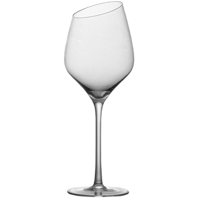 Calice da vino in cristallo stile europeo con accento in noce