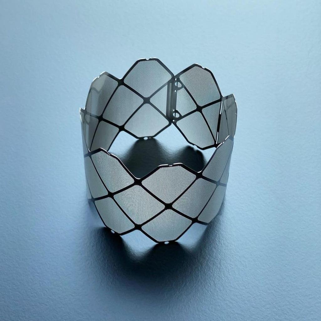 Ti-Mesh Stove Titanium Mesh Stove, Large, with Trivet and Wind Shield, for Solo Camping, and Flame Burner