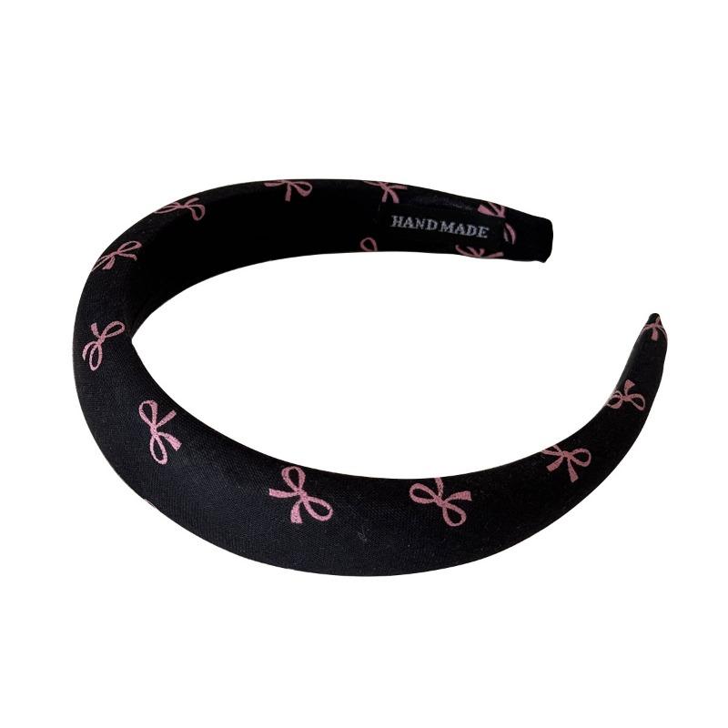 Sweet Bow Hairband for Girls with High Forehead, Suitable for Washing Face and Applying Makeup, with A Hair-styling Function.