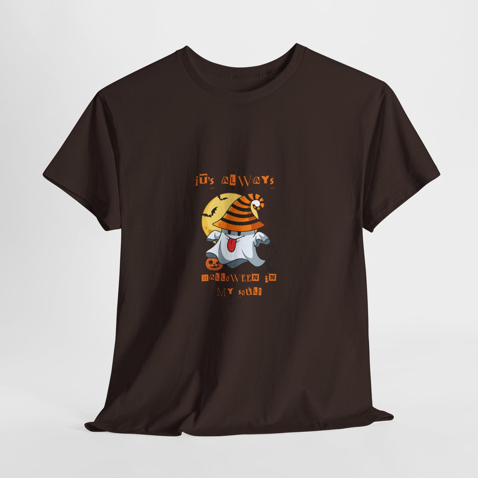 Funny Tongue-Out Ghost T-Shirt | Halloween Soul Tee S разноцветный